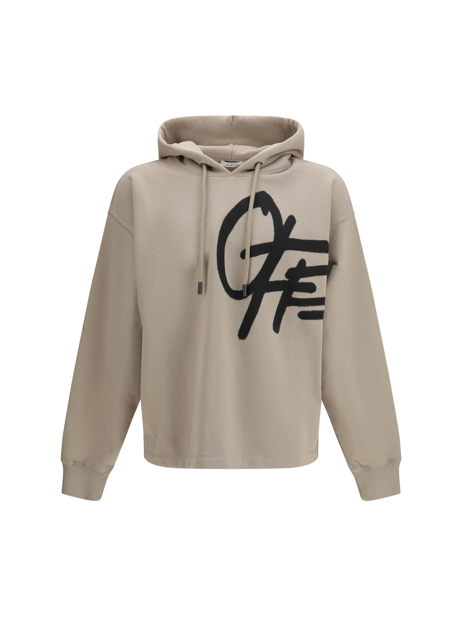 Off-White 100% Cotton hoodie in beige