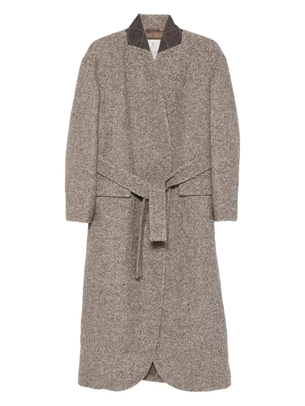 Brunello Cucinelli Cotton 100% coat in beige