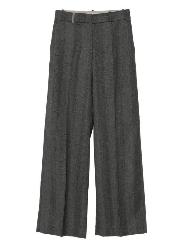 Peserico Outer: Virgin Wool 98% trousers in grey