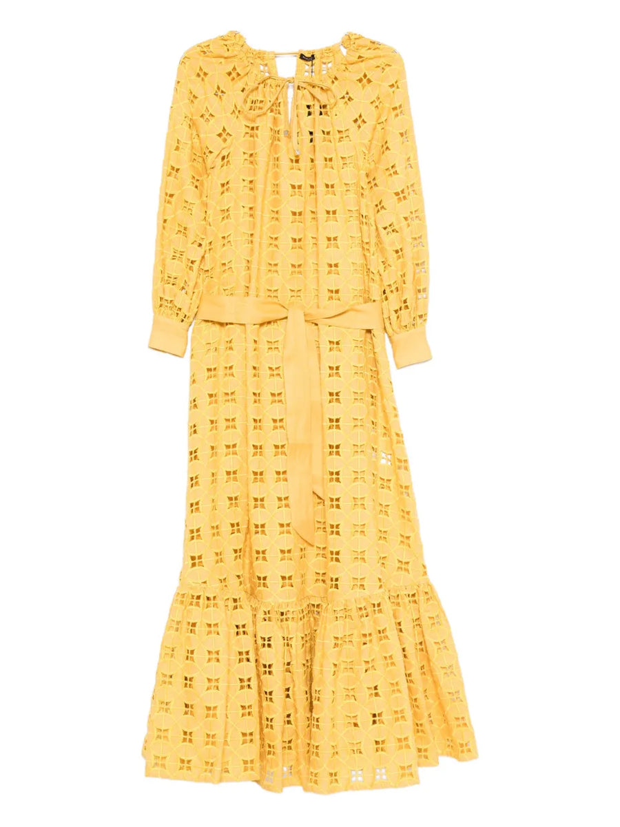Kiton Linen/Flax 100% dress in yellow