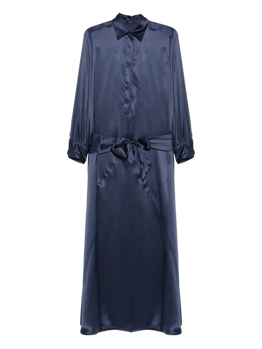 Kiton Silk 100% dress in navy
