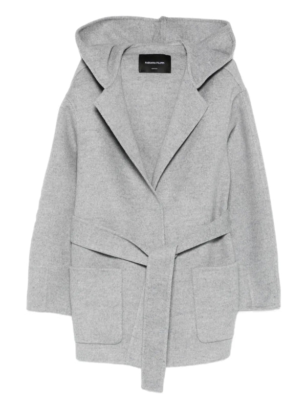 Fabiana Filippi Virgin Wool 90% coat in grey