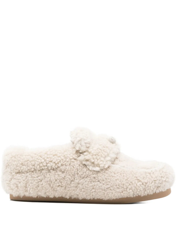 Fabiana Filippi Outer: Sheep Skin/Shearling 100% loafers in beige
