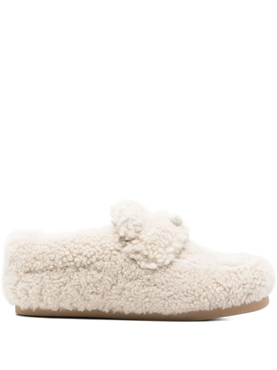 Fabiana Filippi Outer: Sheep Skin/Shearling 100% loafers in beige