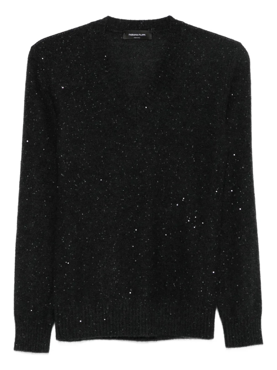 Fabiana Filippi Virgin Wool 48% sweater in black