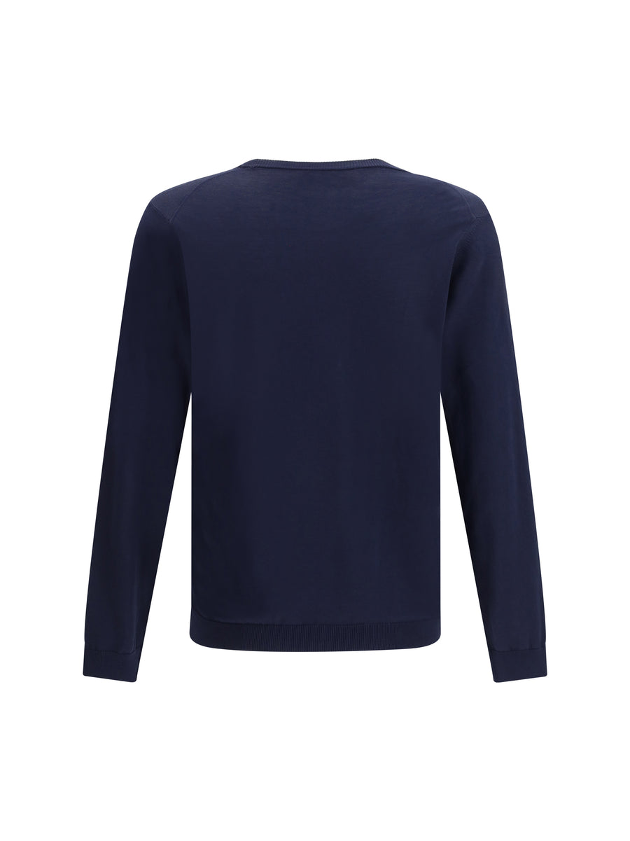 Cotton Crew Neck Sweater Navy