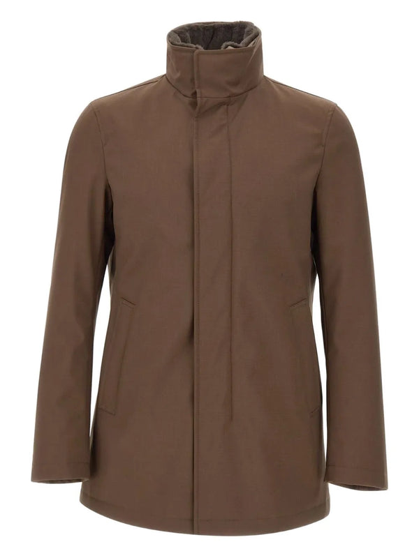 Herno Outer: Polyester 100%; Lining: Polyamide 100% parka in brown