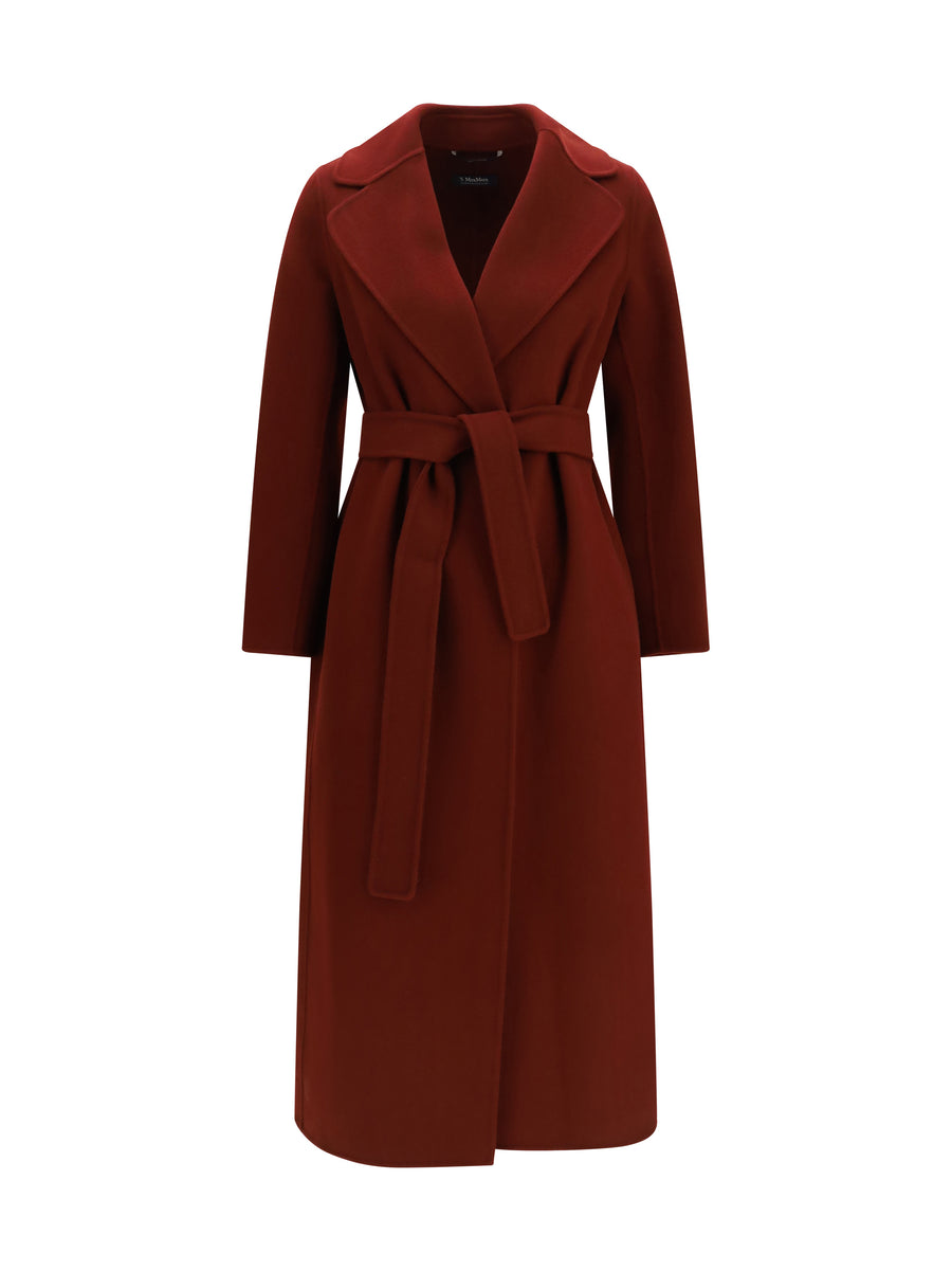 Poldo Virgin Wool Coat Bordeaux S Fleece Ovis Aries