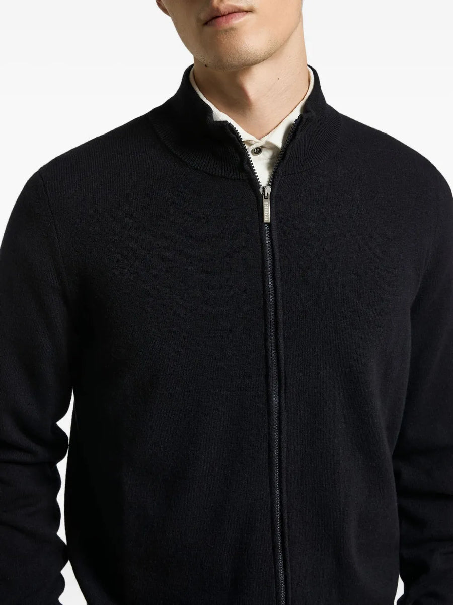 Peserico Wool 90% cardigan in navy
