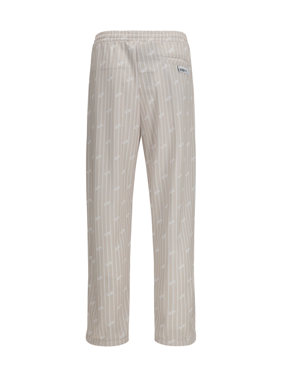 Track Pants Pinstripe Sandshell-Bone Sandshell/bone Polyester Trousers