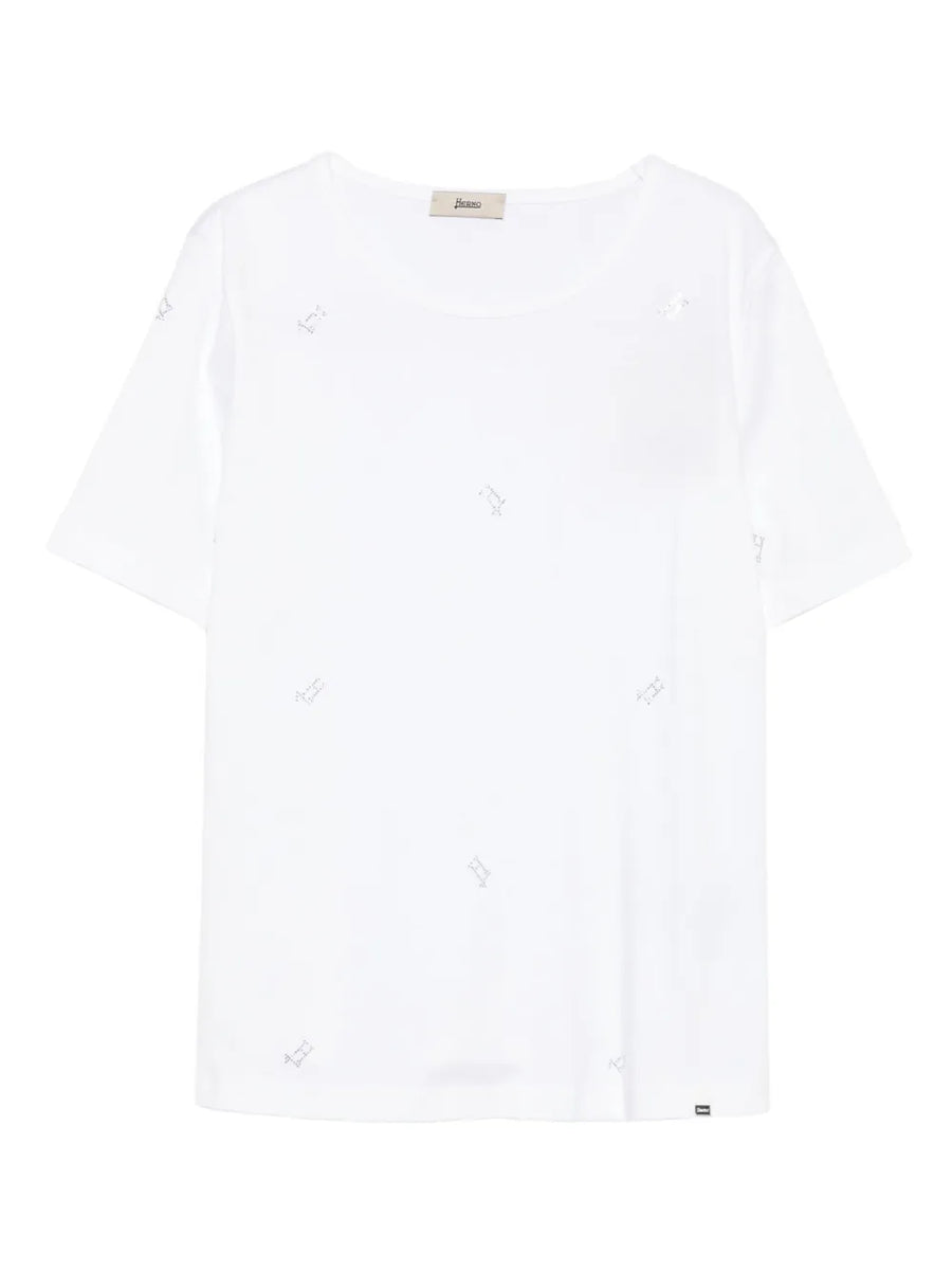 Herno 100% Cotton t-shirt in white