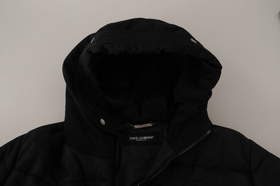 Dolce & Gabbana 80% Nylon parka in black