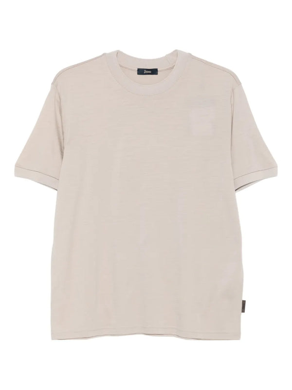 Herno Wool 100% t-shirt in beige