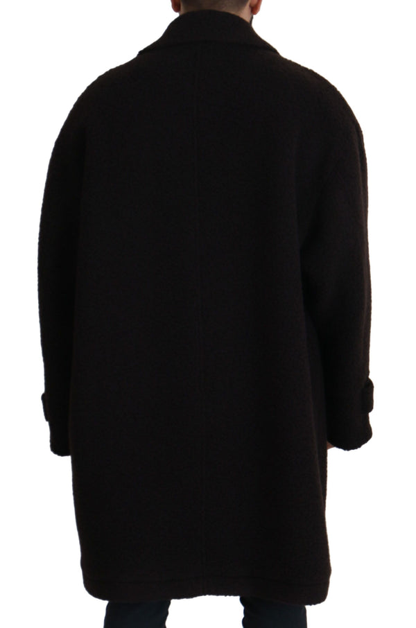 Dolce & Gabbana 45% Alpaca coat in black
