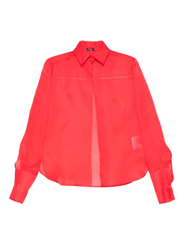 Kiton 100% Fabric shirt in red