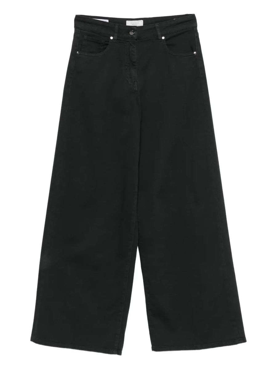 Peserico 100% fabric composition (unspecified fiber) jeans in black