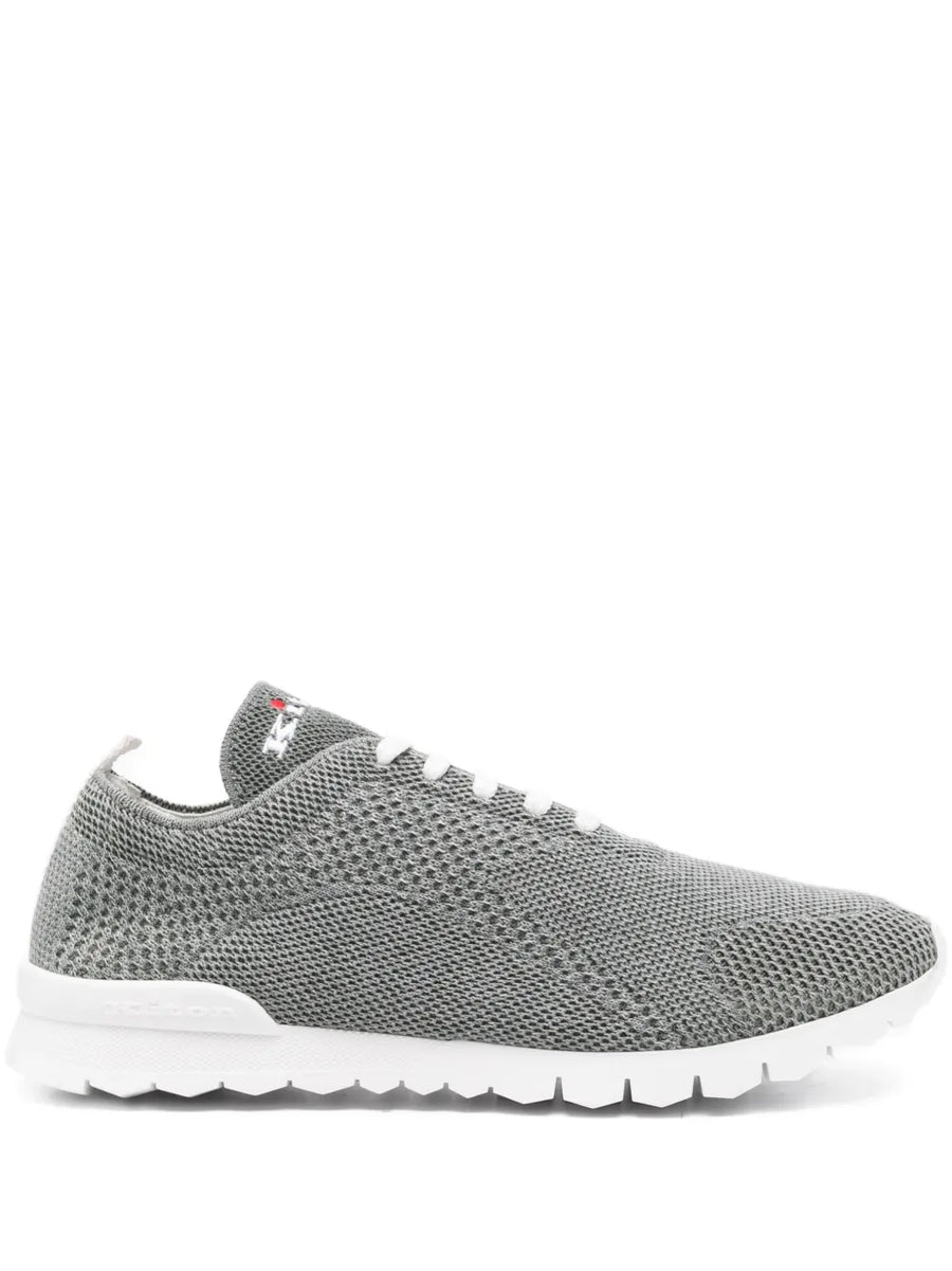 Kiton Outer: Cotton 90% sneaker in grey