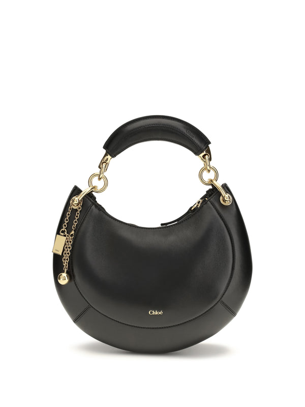 Chloé 100% Calf Leather Bos Taurus shoulder bag in black