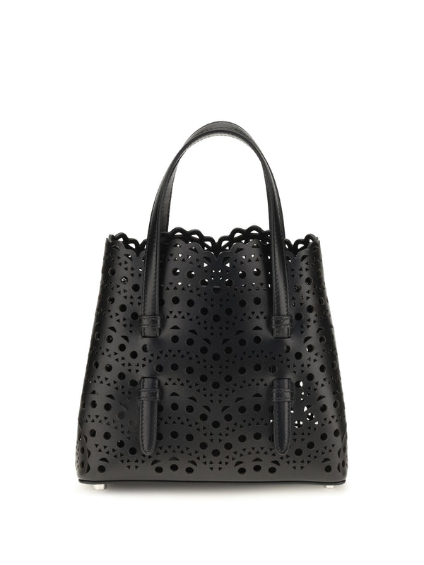 Handbag Mina Black Calf Leather Handbags