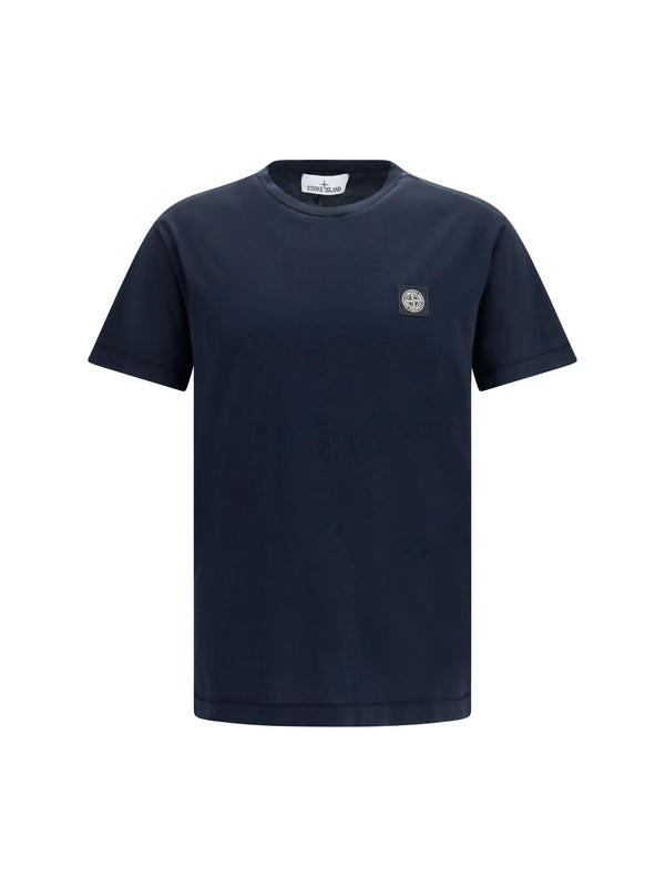Stone Island 100% COTTON t-shirt in navy