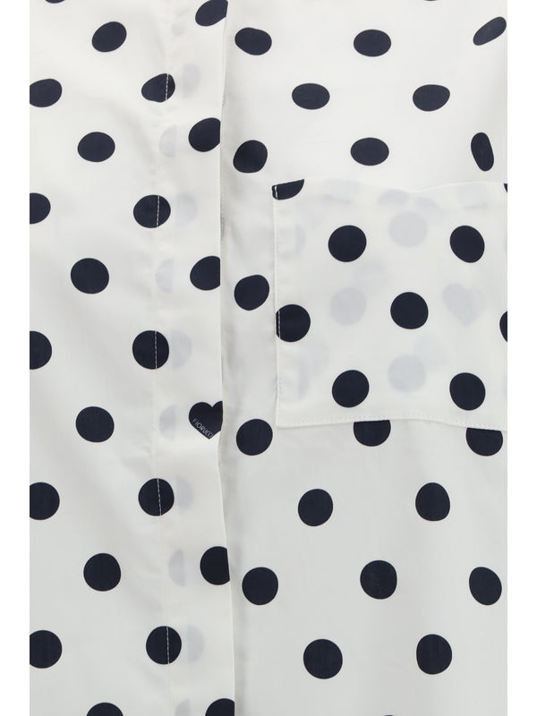 Shirt Dress White Cotton