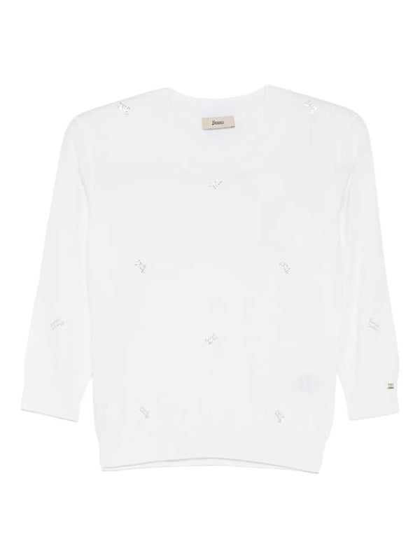 Herno 100% (fiber composition not specified in feed) top in white