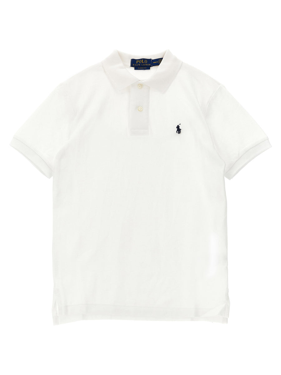 Polo Ralph Lauren Embroidered Pony Logo Polo — White