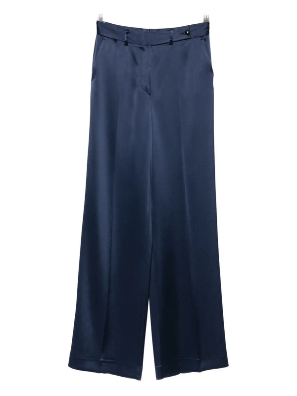 Kiton Triacetate 83% trousers in navy