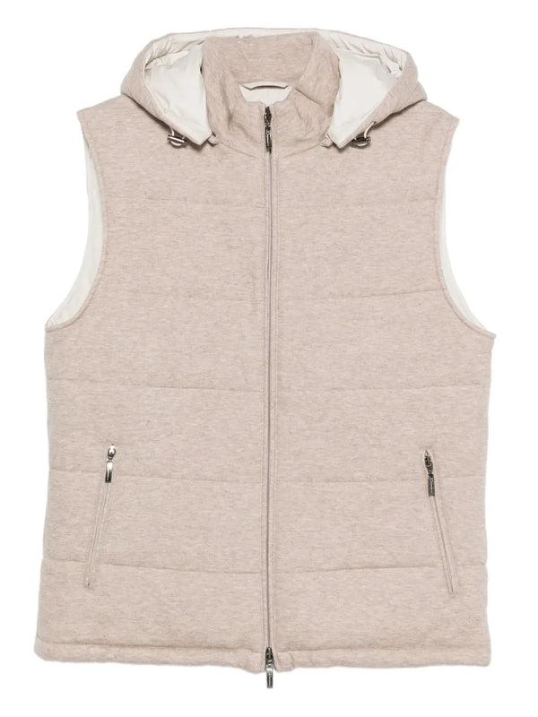 Doriani Cashmere 100% vest in beige