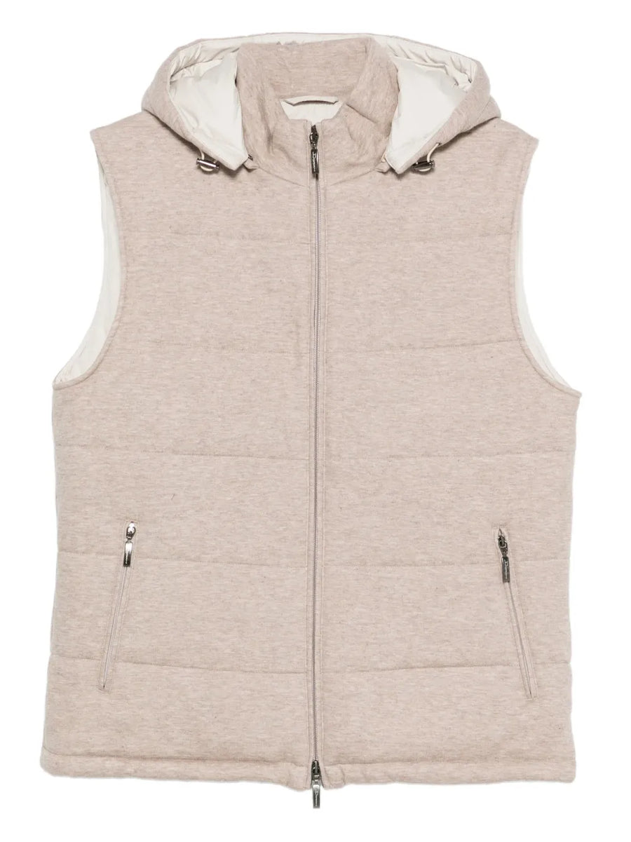 Doriani Cashmere 100% vest in beige