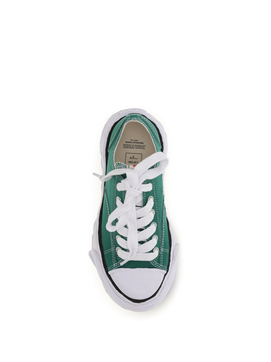 Sneakers Peterson 23 Green Canvas Upper: Cotton Trainers