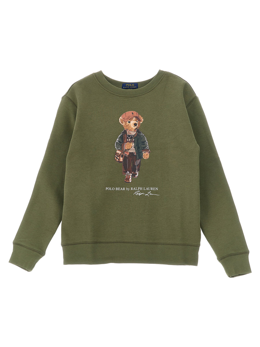 Polo Ralph Lauren Polo Bear Graphic Sweatshirt — Olive Green