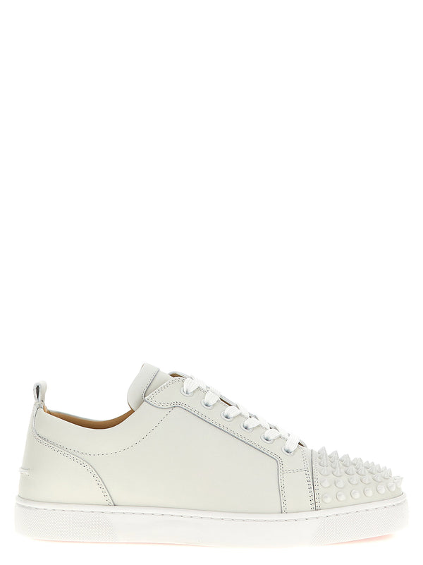 حذاء سنيكرز Christian Louboutin Louis Junior Spikes — أبيض