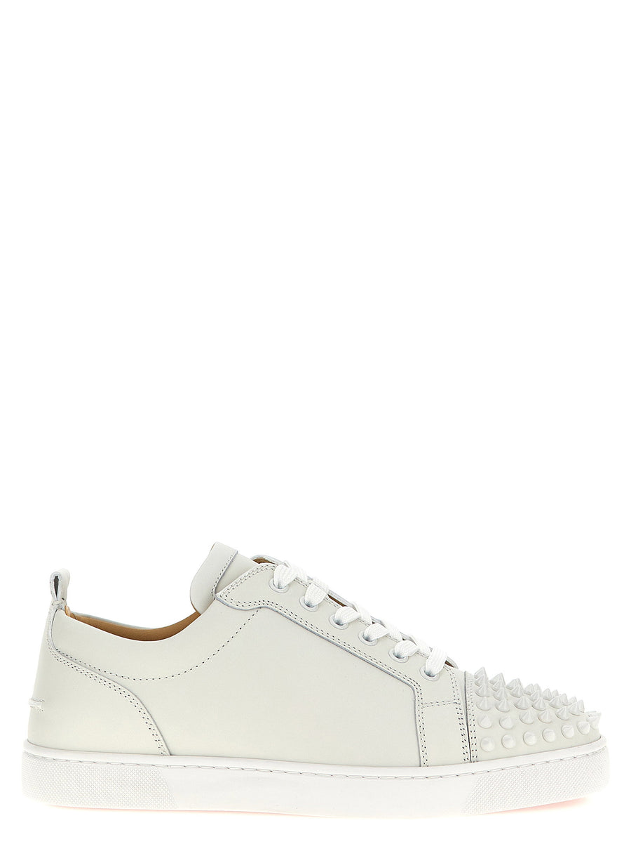 حذاء سنيكرز Christian Louboutin Louis Junior Spikes — أبيض