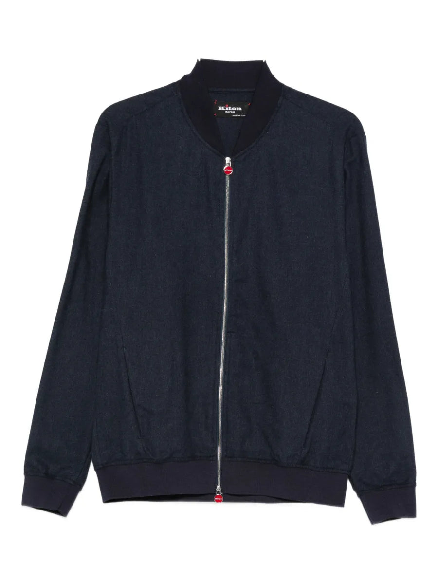 Kiton Cotton 100% jacket in dark blue