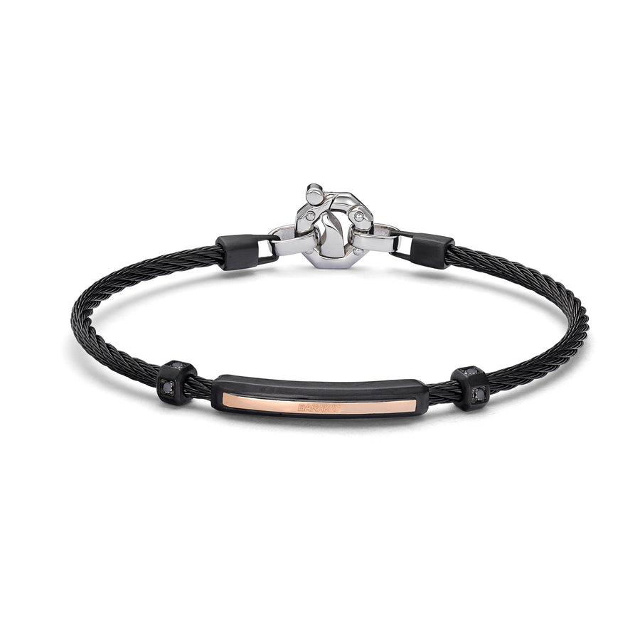 Barakà Brass bracelet in black