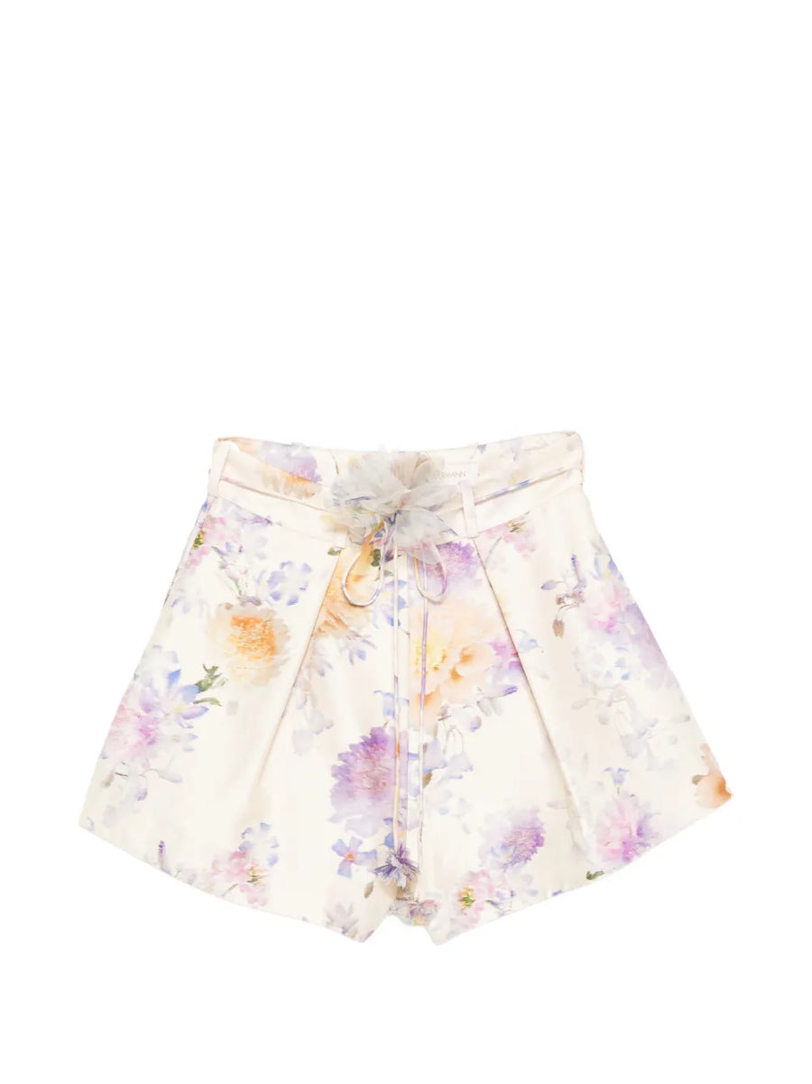 Zimmermann Outer: Silk 53% shorts in cream
