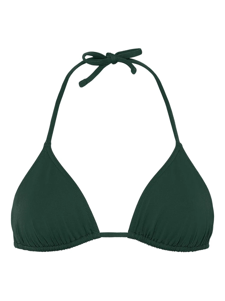 Eres Polyamide 84% bikini top in green