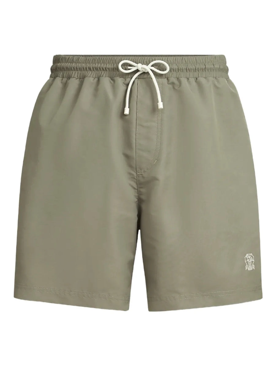 Brunello Cucinelli Polyester 100% swim shorts in khaki