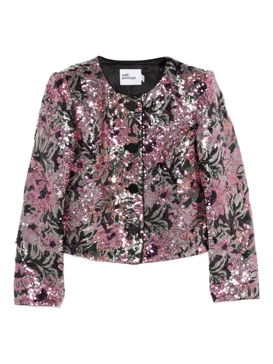 Self-Portrait Outer: Polyamide 100% jacket in pink