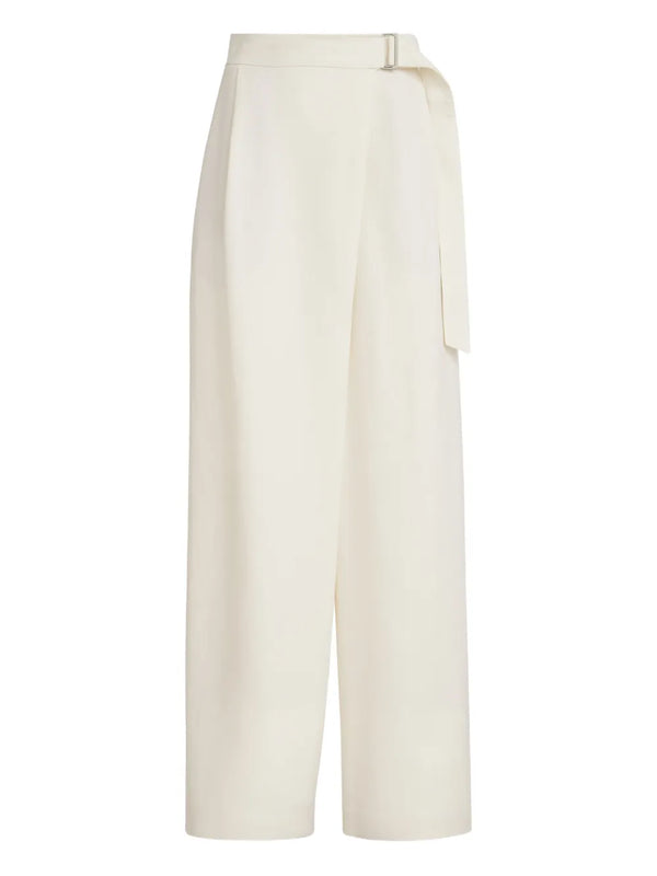 Brunello Cucinelli Viscose 72% trousers in ivory