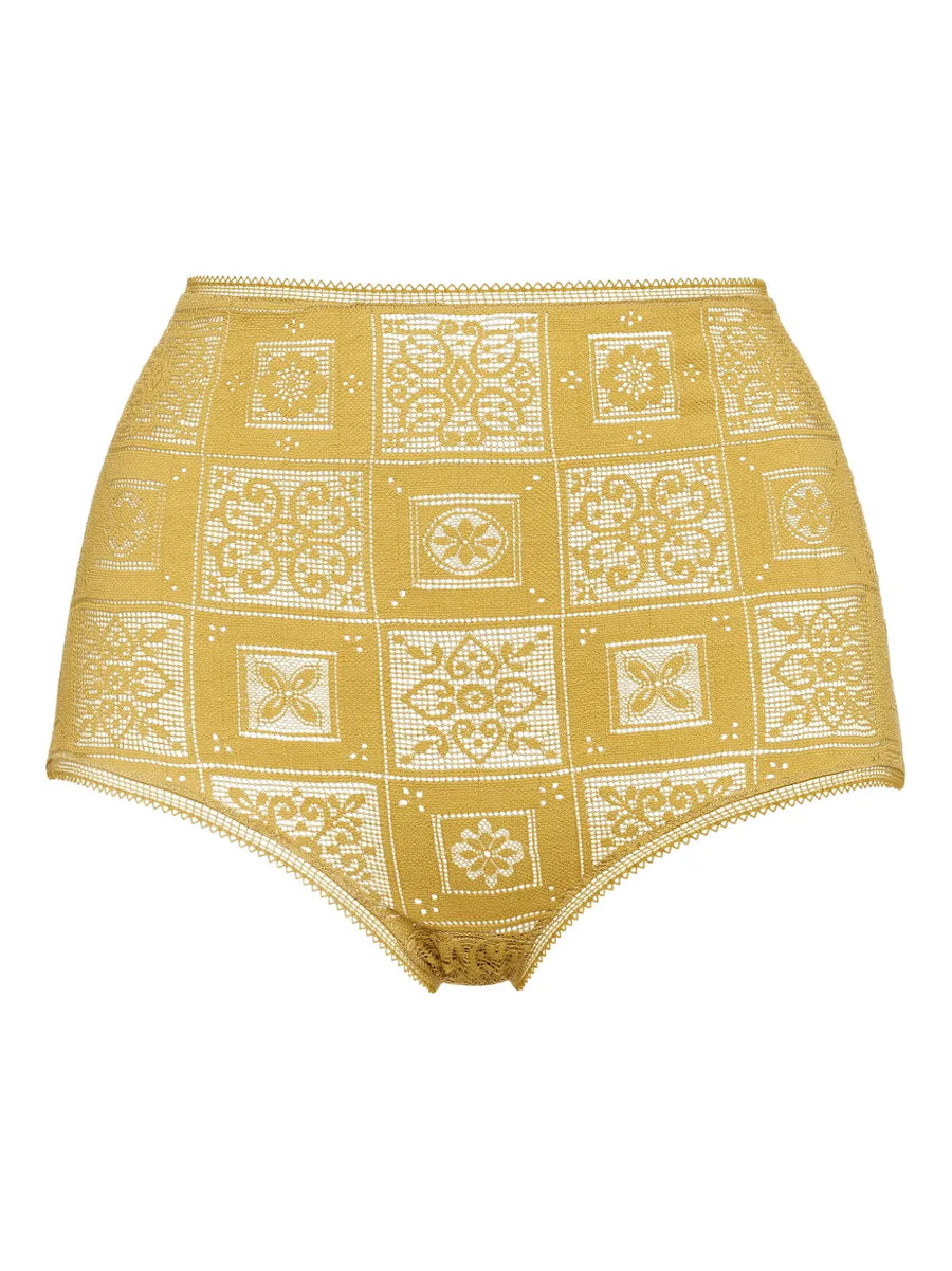 Eres Polyamide 85% briefs in chartreuse