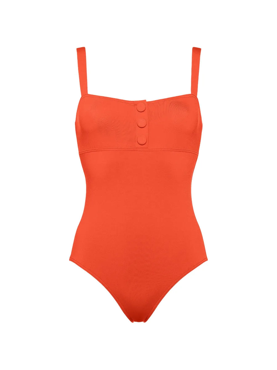 Eres Polyamide 84% swimsuit in red-orange