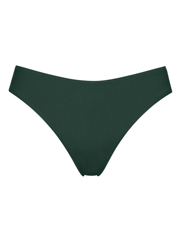 Eres Polyamide 84% high-waisted brief in dark green