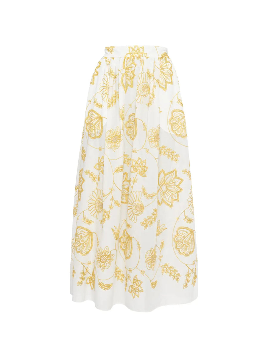 Eres Cotton 100% skirt in white