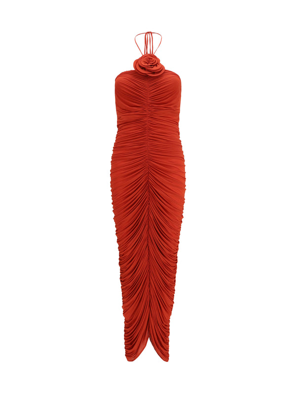 Magda Butrym 86% Viscose dress in red