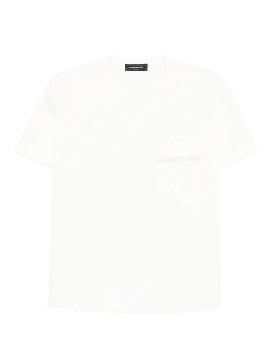 Fabiana Filippi Viscose 56% t-shirt in white