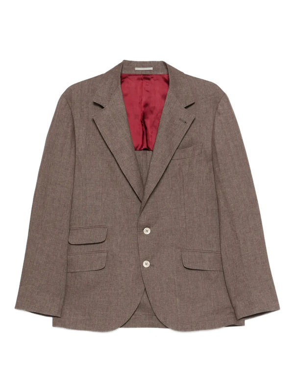 Brunello Cucinelli Linen 100% blazer in brown