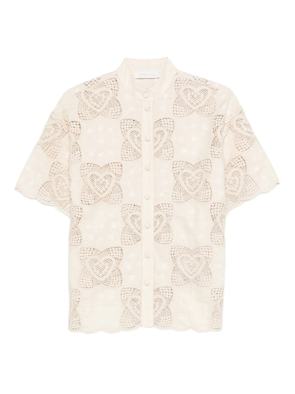 Zimmermann Cotton 95% blouse in cream