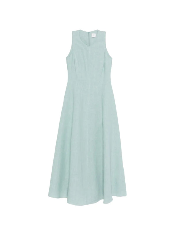 Eleventy Linen/Flax 100% dress in sage blue